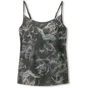 スキニッシュプリントキャミソール SKINISH PRINT CAMISOLE DA10302P ダークチャコール(DC) Mサイズ [フィットネス ヨガ カップ付きシャツ レディース]