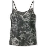 スキニッシュプリントキャミソール SKINISH PRINT CAMISOLE DA10302P ダークチャコール(DC) Lサイズ [フィットネス ヨガ カップ付きシャツ レディース]