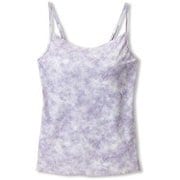 スキニッシュプリントキャミソール SKINISH PRINT CAMISOLE DA10302P アンディーブフラワー(EF) Mサイズ [フィットネス ヨガ カップ付きシャツ レディース]