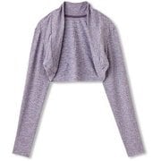 バレエセットシュラッグ BALLET SHRUG  DA50302 ヘザーパープル(ER) Sサイズ [フィットネス シャツ レディース]