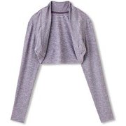 バレエセットシュラッグ BALLET SHRUG  DA50302 ヘザーパープル(ER) Lサイズ [フィットネス シャツ レディース]