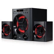2.1chサラウンドスピーカー/定格出力40W(スピーカー10W+10W、サブウーファー20W)/MP3再生/FMラジオチューナー/USB端子×1/SDカード対応 LK72B