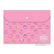 星のカービィ KIRBY MUTEKI！SUTEKI！CLOSET フラットケース ピンク [キャラクターグッズ]