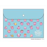 星のカービィ KIRBY MUTEKI！SUTEKI！CLOSET フラットケース ブルー [キャラクターグッズ]