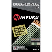 MIR026 1/35 現用 バックル&ストラップ2mm（ベルトカラーA） [プラモデル用 ディテールアップパーツ]