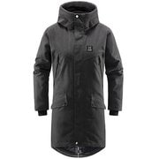 シルヤン パーカ Siljan Parka Women 604629 2PD_TRUE BLACK MELANGE Sサイズ [アウトドア ジャケット レディース]