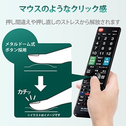 ヨドバシ.com - エレコム ELECOM ERC-TV02BK-MI [かんたんTVリモコン第