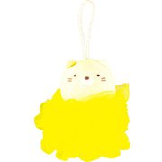 キャラクターグッズ すみっコぐらし マスコットバススポンジ ねこ