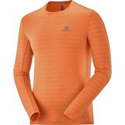 エックスエー ロングスリーブ ティー XA LS TEE M LC1374000 RED ORANGE/HEATHER S [アウトドア カットソー メンズ]