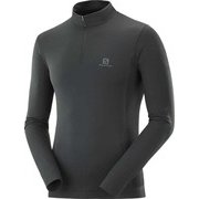 エクスプロアー シームレス ハーフジップ EXPLORE SEAMLESS HZ M LC1438300 BLACK L [アウトドア フリース メンズ]
