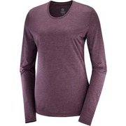 アジャイル ロングスリーブ ティー AGILE LS TEE W LC1378700 MAUVE WINE/WINETASTING/HEATHER XS [アウトドア カットソー レディース]