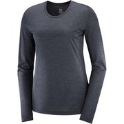 アジャイル ロングスリーブ ティー AGILE LS TEE W LC1379200 BLACK/HEATHER/REFLECTIVE CHARCOAL XS [アウトドア カットソー レディース]