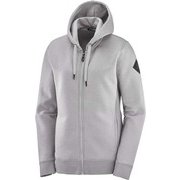 サロモン フルジップ フーディー SALOMON FZ HOODIE W LC1379700 ALLOY/HEATHER L [アウトドア ジャケット レディース]