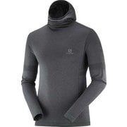 アウトスピード ウール フーディー OUTSPEED WOOL HOODIE M LC1354800 BLACK/EBONY/HEATHER M [アウトドア カットソー メンズ]