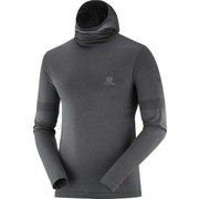 アウトスピード ウール フーディー OUTSPEED WOOL HOODIE M LC1354800 BLACK/EBONY/HEATHER L [アウトドア カットソー メンズ]