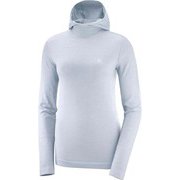 アウトパス ウール ロングスリーブ フーディー OUTSPEED WOOL LS HOODIE W LC1354700 KENTUCKY BLUE/HEATHER S [アウトドア カットソー レディース]