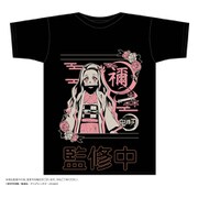 KY-03FBS 鬼滅の刃 ボトルTシャツ F柄 黒 竈門 禰豆子 S [キャラクターグッズ]