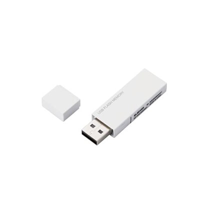 USBメモリー USB2.0対応 セキュリティ機能対応 64GB ホワイト MF-MSU2B64GWH
