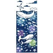 手ぬぐい クジラと魚たち TE-477