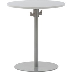 リフレッシュテーブルII バッグハンガー付き 径600 ホワイト RFRT2-600WH-BH