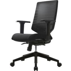 T30チェア 可動肘 ブラック FHTN302RF006