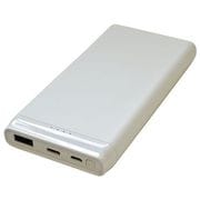 モバイルバッテリー 10000mAh Type-A/Type-C 各1ポート 2A出力 ホワイト RLI100M2A02WH