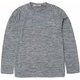 Ease Melange L/S PHA52TL15 ヘザーグレー Lサイズ [アウトドア カットソー メンズ]