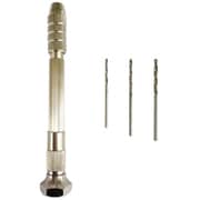 ピンバイスセット 収納式 径0.1mm~径3.2mm対応 ドリル3本セット 1.3mm・1.6mm・1.9mm