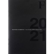 F.O.B COOP 2021年 ダイアリーノート A5 マンスリー ブラック PBF48K21