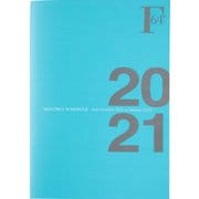 F.O.B COOP 2021年 ダイアリーノート A5 マンスリー ライトブルー PBF48LB21