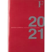F.O.B COOP 2021年 ダイアリーノート A6 マンスリー ディープレッド PBF55DR21