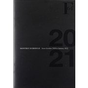 F.O.B COOP 2021年 ダイアリーノート B6 マンスリー ブラック PBF75K21