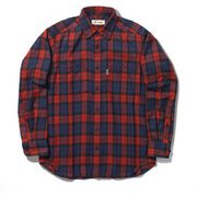 TSテンダーチェックシャツ TS Tender Check Shirt 5112085 レッド XLサイズ [アウトドア シャツ メンズ]
