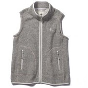 ウェーブフリースベスト Wave Fleece Vest 8113052 (021)ライトグレー Mサイズ [アウトドア フリースベスト レディース]