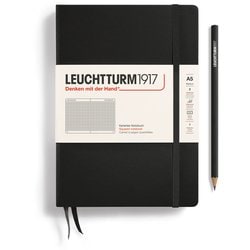 ハードカバー ミディアム A5 方眼 ブラック 315928