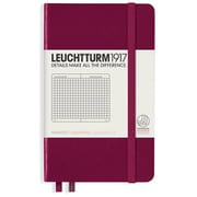 ノート ポケット A6 方眼 ポートレッド 359702