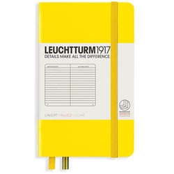 ハードカバー ポケット A6 横罫 レモン 344794