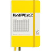 ハードカバー ポケット A6 方眼 レモン 344795
