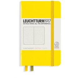 ハードカバー ポケット A6 ドット レモン 344796