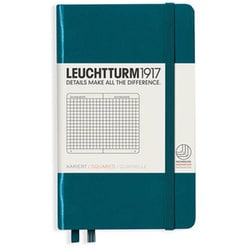 ノート ポケット A6 方眼 パシフィックグリーン 359701