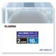 Ri-JAPAN ブルーレイディスク/DVD/CD用ケース 2枚収納 10枚組 クリア DPC-205CL10