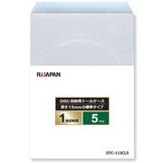 Ri-JAPAN ブルーレイディスク/DVD/CD用トールケース 1枚収納 5枚組 クリア DTC-115CL5