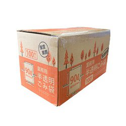 業務用マチ付きBOX型ポリ袋 90L 100枚 GM-90