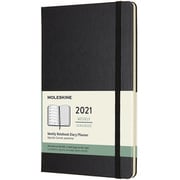 ウィークリー ノートブックダイアリー プランナー ハード ラージ ブラック DHB12WN3Y21