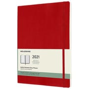ウィークリー ノートブックダイアリー プランナー ソフト Xラージ Sレッド DSF212WN4Y21