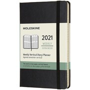 ウィークリー バーチカルダイアリー プランナー ハード ポケット ブラック DHB12WV2Y21