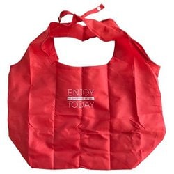 携帯マイバッグ厚手 12L レッド