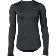 コールドギア Cold Gear UA CG Armour Crew 1342013 BLK LGサイズ [ランニングウェア シャツ レディース]