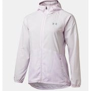UAストレッチウーブン ソリッドジャケット UA Stretch Woven Solid Jacket 1357533 570_Crystal Lilac MDサイズ [フィットネス ジャケット レディース]