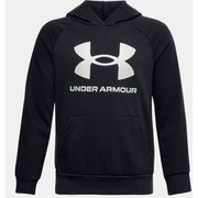 UA Rival Fleece Hoodie 1357585 BLK/OXW YSMサイズ [アウトドア ジャケット キッズ]